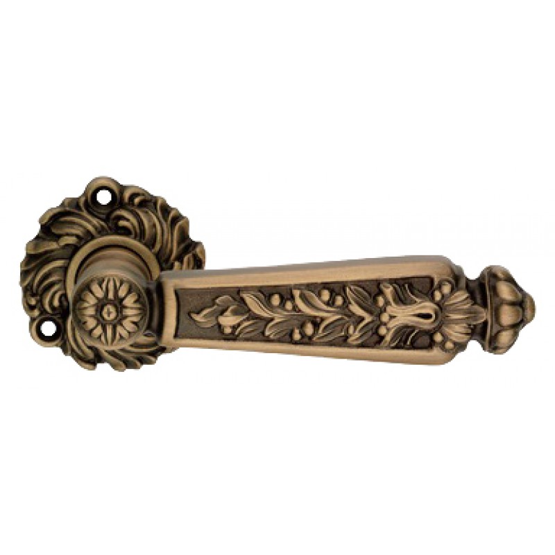 Epoca Patinè Mat Door Handle on Rosette Linea Calì Vintage