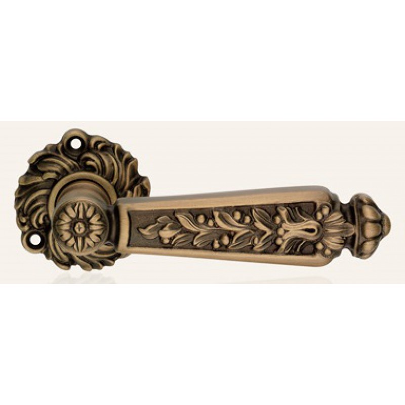 Epoca Patinè Mat Door Handle on Rosette Linea Calì Vintage