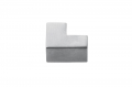 F514 Chrome Handle for Furniture with Cube Shape Design Made in Italy by Formae