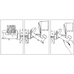 Automatic Plastic Stopper for Shutter Black Colour IBFM