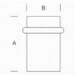 pba 2MM.040.0000 Floor Door-stop in stainless steel AISI 316L