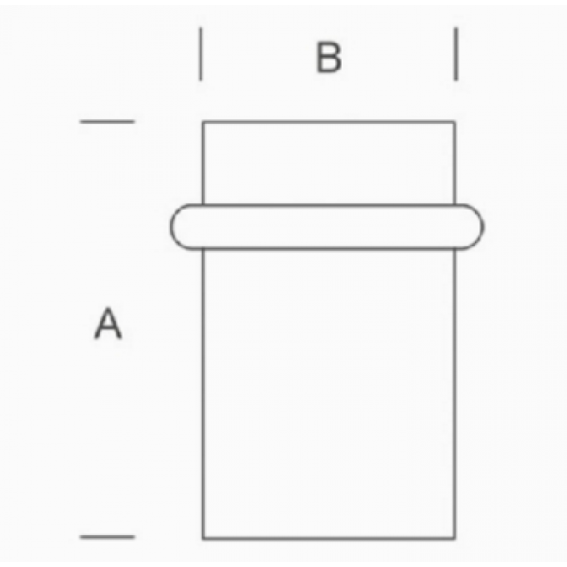 pba 2MM.040.0000 Floor Door-stop in stainless steel AISI 316L