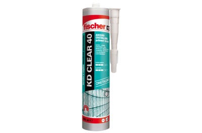 Fischer KD CLEAR 40 Crystalline Sealant Adhesive for Glass