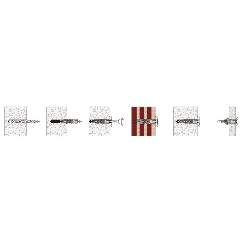 Fischer UX Universal Nylon Dowel Wall Fixing Do It Yourself