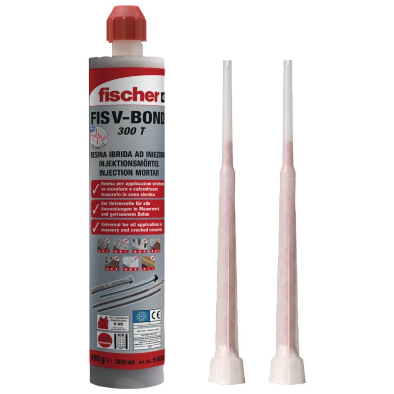 Fischer V-BOND Chemical Anchor for Concrete and Masonry 300ml