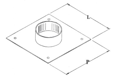 Flange Hoods Connection from Square to Round