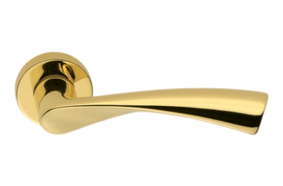 Flessa Oro Zirconium HPS Door Handle on Rosette Designer Carlo Bartoli for Colombo Design