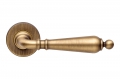 Florenzia Patiné Mat Door Handle With Round Rose for Italian House by Linea Calì