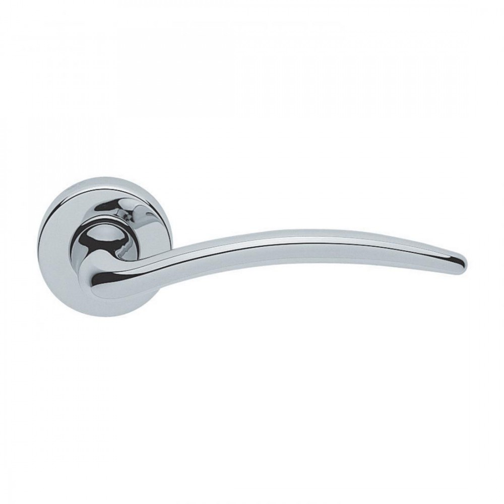 Francy Basic Manital Polished Chrome Pair of Door Lever Handles