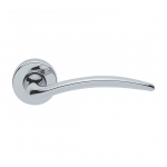 Francy Basic Manital Polished Chrome Pair of Door Lever Handles