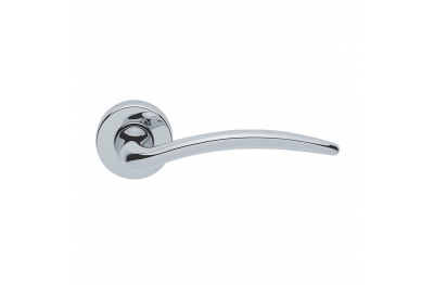 Francy Basic Manital Polished Chrome Pair of Door Lever Handles