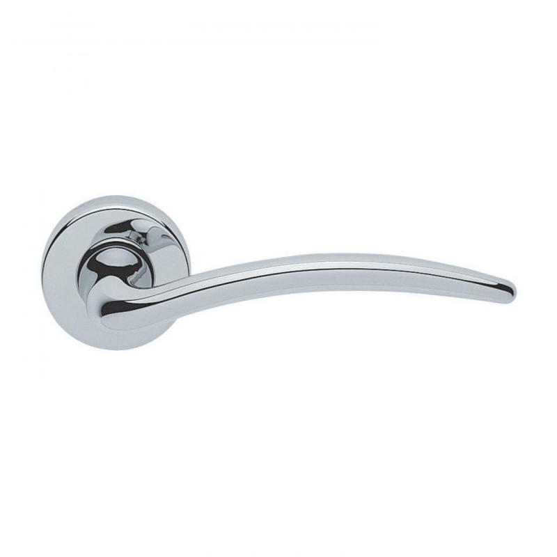 Francy Basic Manital Polished Chrome Pair of Door Lever Handles