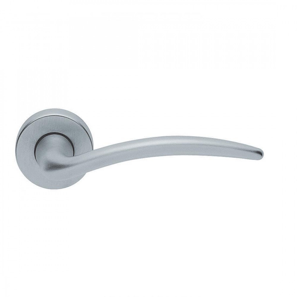 Francy Basic Manital Satin Chrome Pair of Door Lever Handles