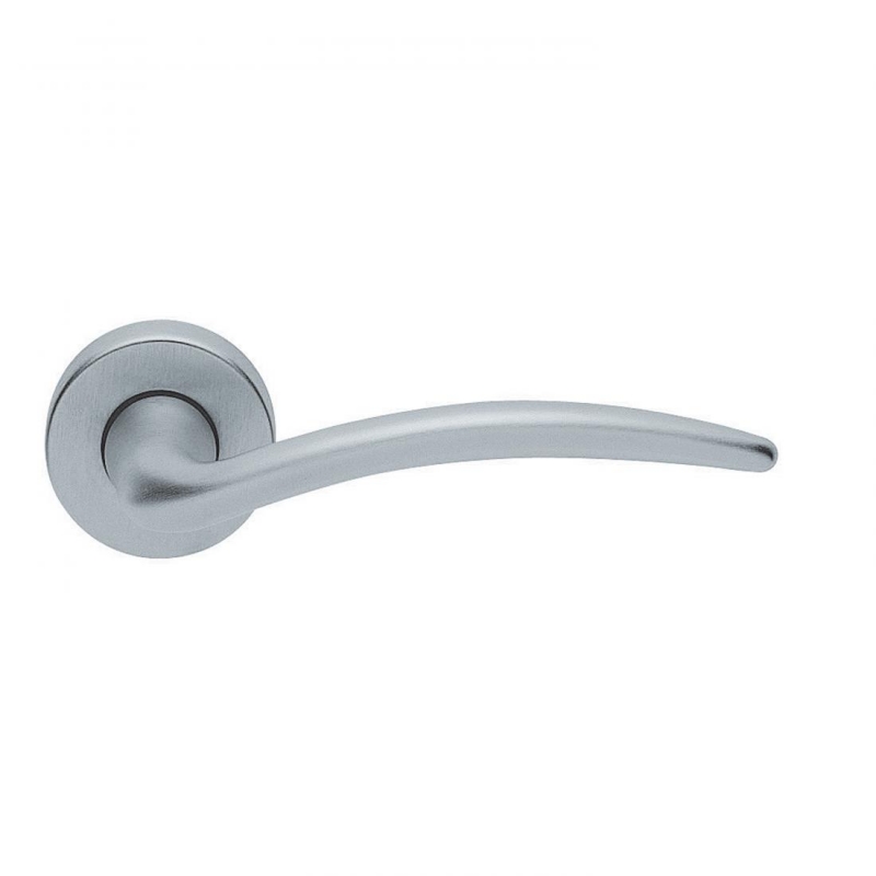 Francy Basic Manital Satin Chrome Pair of Door Lever Handles