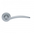 Francy Basic Manital Satin Chrome Pair of Door Lever Handles