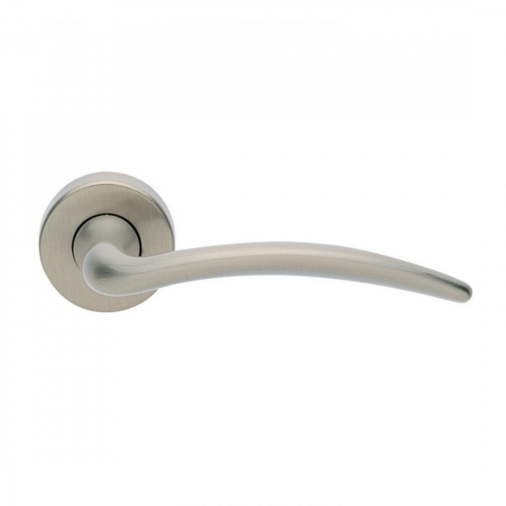 Francy Basic Manital Satin Nickel Pair of Door Lever Handles