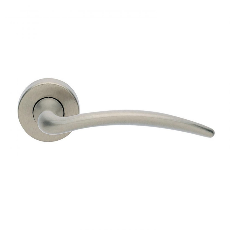 Francy Basic Manital Satin Nickel Pair of Door Lever Handles