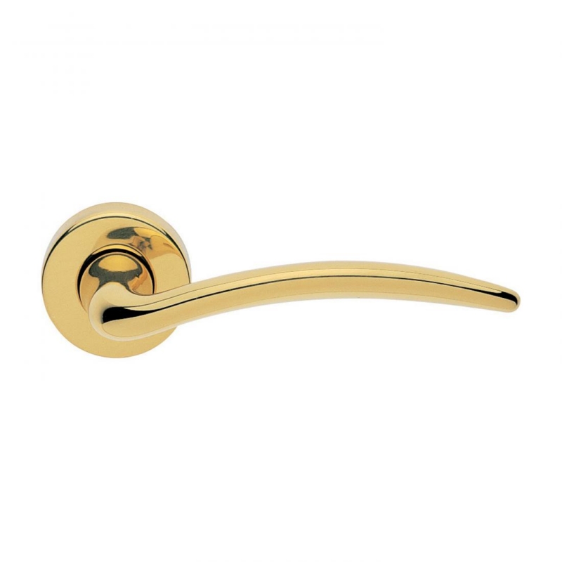Francy Basic Manital Polished Brass Door Lever Handles