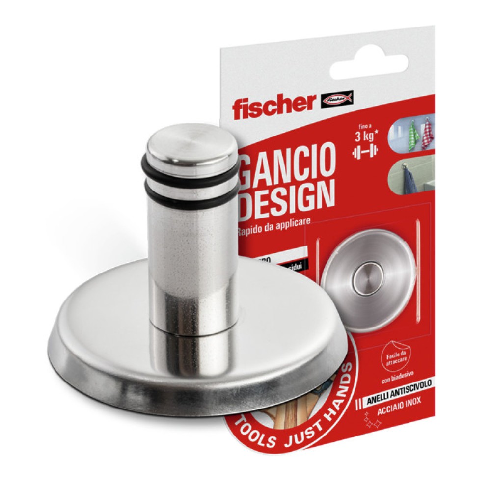Fischer Design Stainless Steel Adhesive Hook