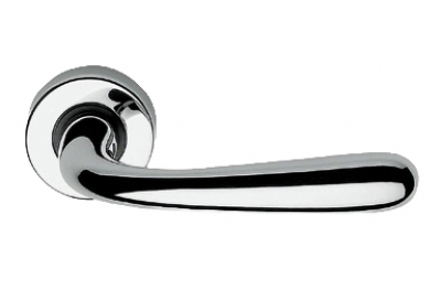 Garda Zincral Basic Linea Calì Polished Chrome Pair of Door Lever Handles