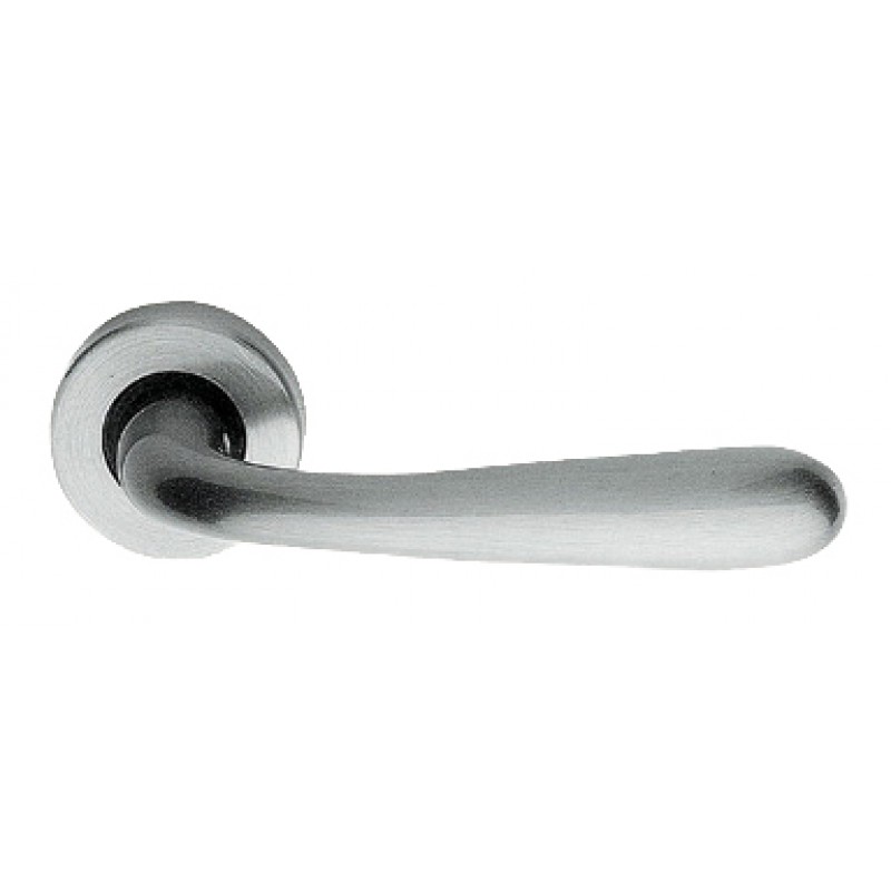 Garda Zincral Basic Linea Calì Satin Chrome Pair of Door Lever Handles