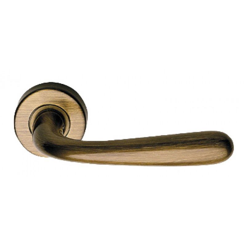 Garda Zincral Basic Linea Calì Bronzed Brass Pair of Door Lever Handles