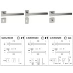 Genève 200 Reguitti Inox Door Handle in AISI 316L Steel