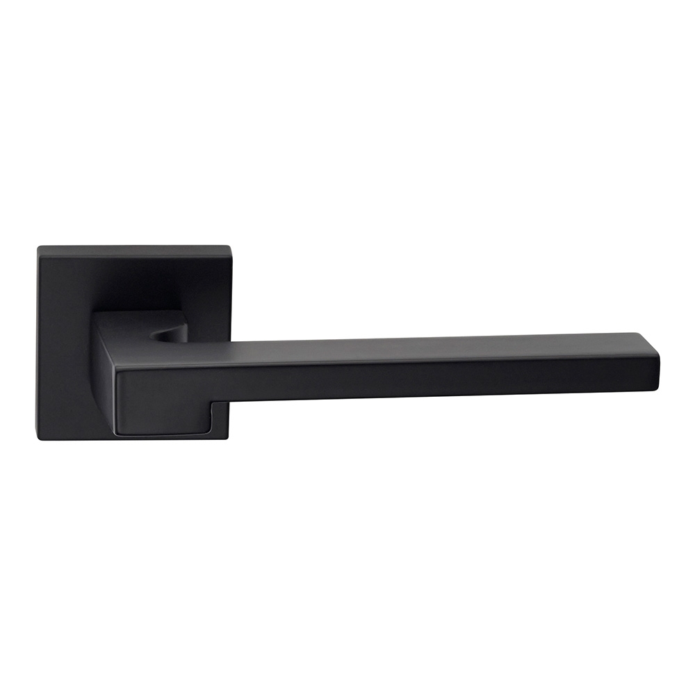 Ginevra Series Fashion forme Door Handle on Square Rosette Frosio Bortolo for Minimalist Architecture