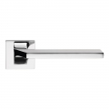 Giro Zincral Polished Chrome Door Handle With Rose for Architecture Interior Design Linea Calì Design