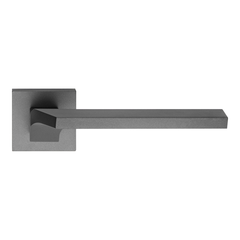 Giro Zincral Polished Chrome Door Handle With Rose for Architecture Interior Design Linea Calì Design