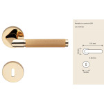Grip Linea Calì Door Handle Modern Brass Collection