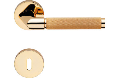 Grip Linea Calì Door Handle Modern Brass Collection