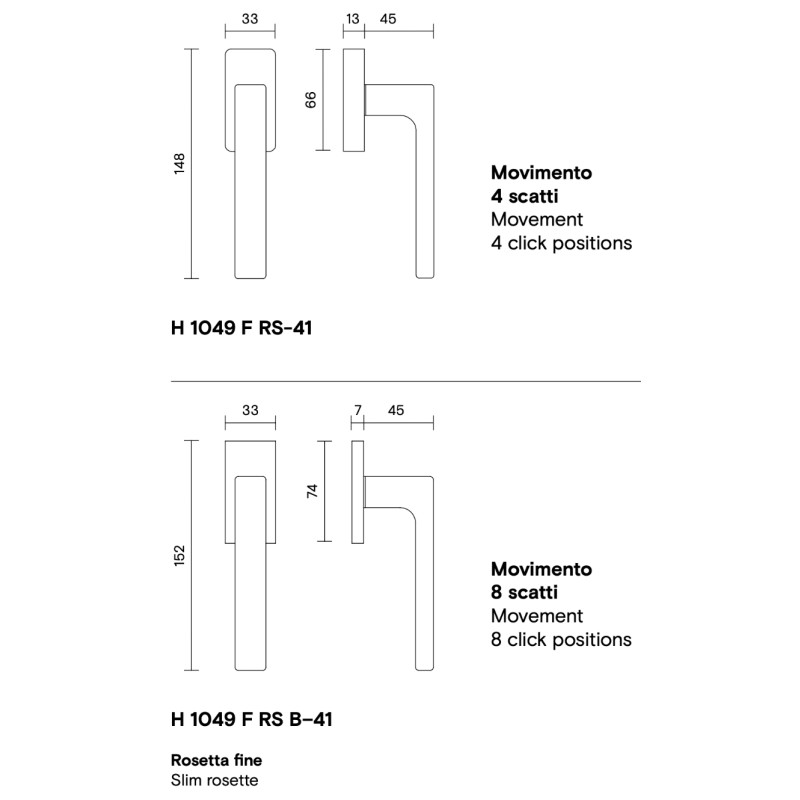 H 1049 Divara Valli Window Handle DK