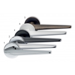 H416 Made in Italy Design Handle for Door on Rosetta by Valli & Valli