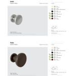 Halo Colombo Design Fixed Door Knob Ø60 or Ø72 Alberto Meda