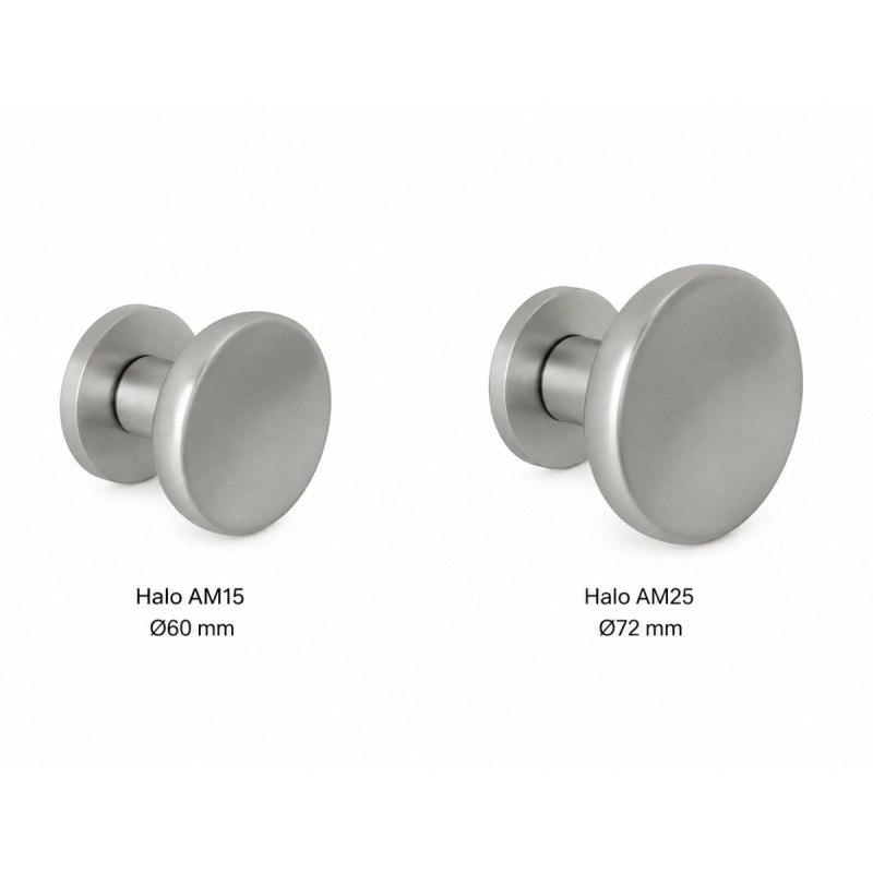 Halo Colombo Design Fixed Door Knob Ø60 or Ø72 Alberto Meda