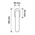 Havana Mesh Dry Keep Window Handle Linea Calì Crystal