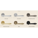 Heidi Linea Calì Italian Classic Brass Door Handle with Rosette
