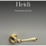 Heidi Linea Calì Italian Classic Brass Door Handle with Rosette