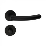 Helsinki Reguitti Inox Door Handle with Slim Round Rosette