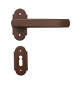 Helsinki Galbusera Door Handle with Rosette and Escutcheon Plate