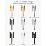 ID713 Q Colombo Pull-Up Handle for Sliding Door in Brass