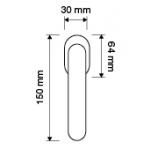 Idea Dry Keep Window Handle Linea Calì Crystal