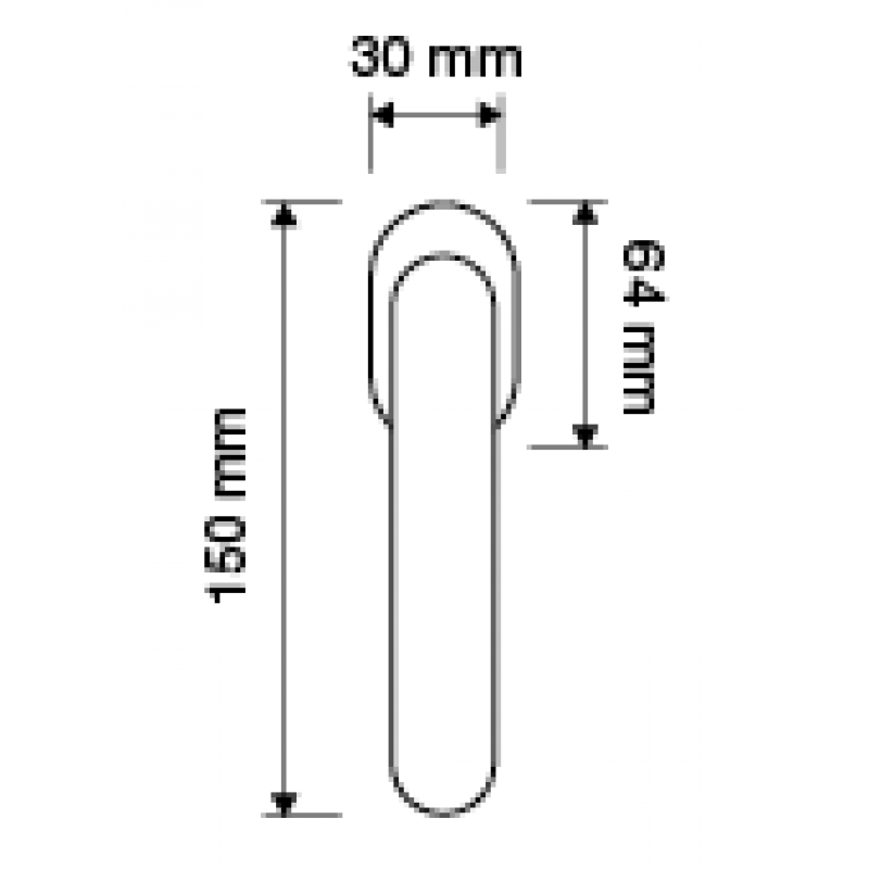 Idea Dry Keep Window Handle Linea Calì Crystal