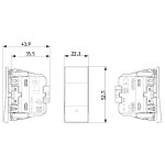 VIMAR LINEA inverter 30012.B/C/G 1P 10 AX 250 V~