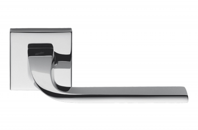 Ellesse Polished Chrome Door Handle on Rosette Studio Bartoli for Colombo Design