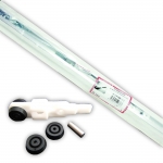 KE 40/D Monosilent Kit Up to 120cm 40Kg For Sliding Internal Wooden Doors Pettiti Giuseppe