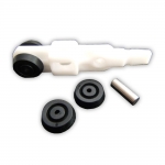 KE 40/D Monosilent Kit For Sliding Internal Wooden Doors Up to 120cm 40Kg Pettiti Giuseppe