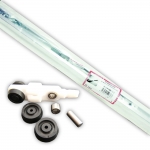 KE 40/C Monosilent Kit For Sliding Internal Wooden Doors Up to 120cm 40Kg Pettiti Giuseppe