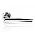 Kendo Polished Chrome Door Handle With Rose od Contemporary Design Linea Calì Design